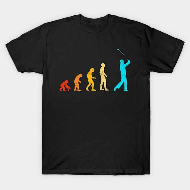 Retro Golf Evolution T-Shirt by Cooldruck